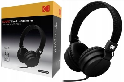 Słuchawki nauszne Kodak 300 Max Headphones wygoda i wysoka jakość dźwięku