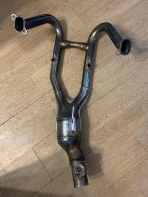 Коллектор выпускной хромированный bmw k52 r 1200 rt, r 1250 rt 8555262 фото №1