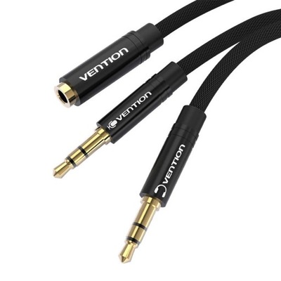 Kabel audio Vention miniJack 3.5 mm (żeński) do 2x miniJack 3.5 mm (męski)