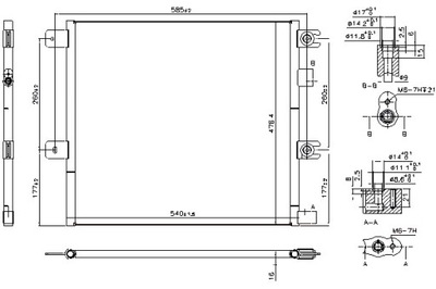 NISSENS КОНДЕНСАТОР КОНДИЦІОНЕРА 540X476X16 RVI D VOLVO FL III 01.13-