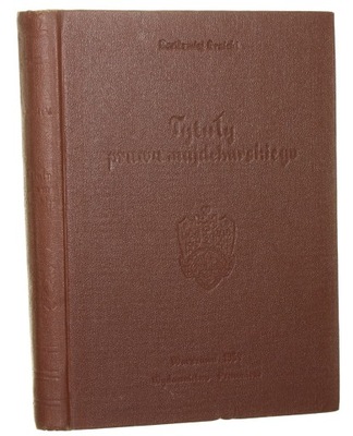 Tytuły prawa majdeburskiego Groicki Bartłomiej [1954]
