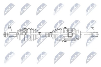 SEMI-EJE DE ACCIONAMIENTO JEEP COMPASS 4WD 2.4 -14 /ATM,PRAWA  