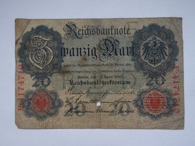 20 Marek 1910 rok, Niemcy