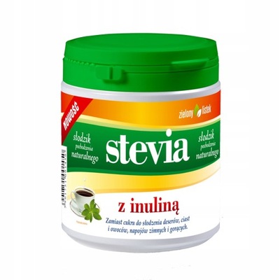 ZIELONY LISTEK | STEVIA | Z INULINĄ | 140g