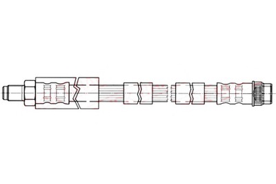 QUICK BRAKE ПАТРУБОК ТОРМОЗНОЙ ГИБКИЙ ПЕРЕД L/P CITROEN C4 C4 I