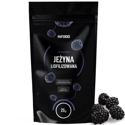 JEŻYNA LIOFILIZOWANA 25g HiFOOD BEZ KONSERWANTÓW