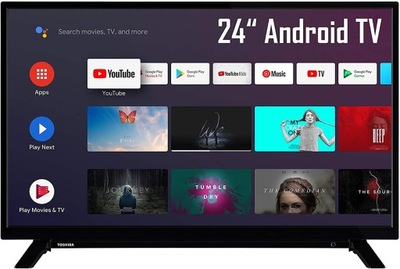 TELEWIZOR TOSHIBA 24'' SMART ANDROID DVB-T2 HEVC