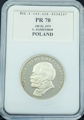 100 zł - ( 1979 r ) - j . ZAMENHOF - PR - 70