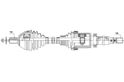 ПОЛУОСЬ VOLVO AWD S60II 3.0T6 10- ПРАВОЕ ATM