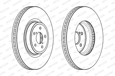 ГАЛЬМІВНІ ДИСКИ ГАЛЬМІВНІ ПЕРЕД FERODO DDF1841C-1