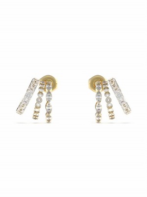Kolczyki GUESS Crazy Earrings Pręciki z cyrkoniami Stal kolor złota Sztyft
