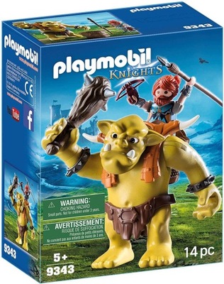 KLOCKI PLAYMOBIL 9343 OLBRZYMI TROL Z NOSIDŁEM