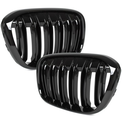 Решётка радиатора решётки радиатора решётка радиатора решётка do bmw x1 f48 чёрный блеск фото №1