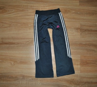 ADIDAS śliczne spodnie dresy GUMA 128 BDB