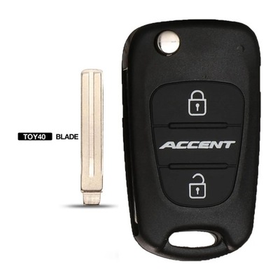 FLIP REMOTE CAR KEY SHELL PARA HYUNDAI I20 I30 IX35 ACCENT KIA K2 K3 ~25821  