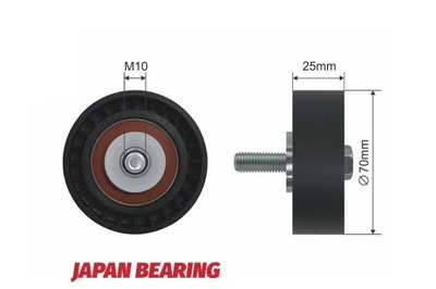 Ролик натяжителя ремень многоручейковый citroen c5 i, c5 ii, c8 фото №1