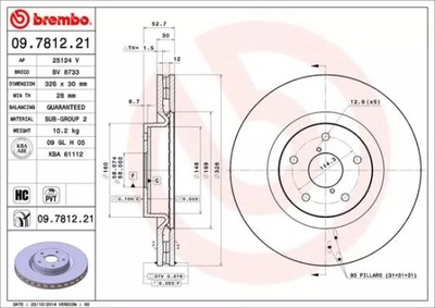 DISC BRAKE 326MM  