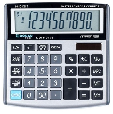 Kalkulator DONAU Tech K-DT4101-38 srebrny