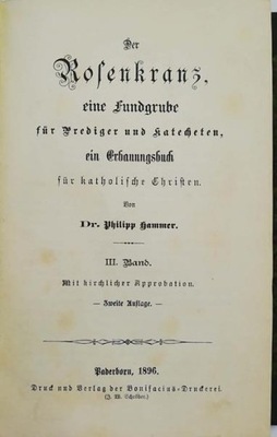 Philipp Hammer Der Rosenkranz tom III 1896