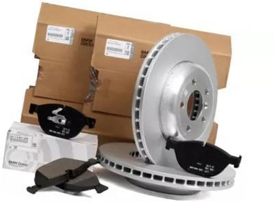 Оригинальный номер bmw тормозные диски+ тормозные колодки перед 7 f01 f02 348mm фото №1