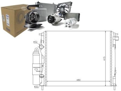 Nissens радіатор води renault clio 2 1.6 16v bb фото №1