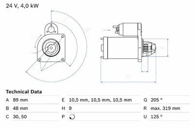 BOSCH STARTERIS MERCEDES ACCELO ATEGO ATEGO 2 AXOR AXOR 2 CITARO O 