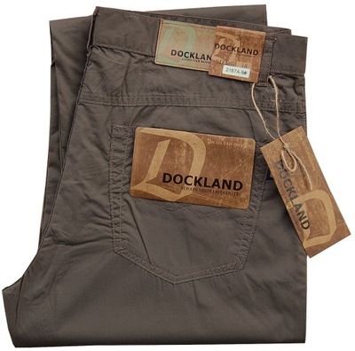 letnie spodnie DOCKLAND bawełniane W39 pas 96/98 cm