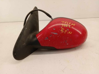 Дзеркало ліва двері seat toledo 04-12 5 pin фото №1