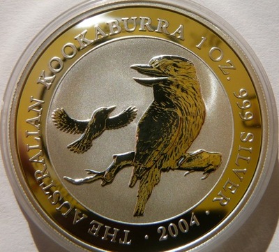 1$ AUSTRALIA 2004 KOOKABURRA - SREBRO 999 - UNCJA