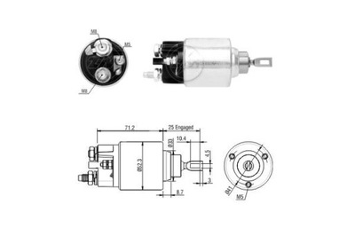 ERA ZM377 CONMUTADOR ELEKTROMAGNETYCZNY, ARRANCADOR  