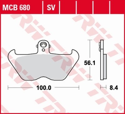 ZAPATAS DE FRENADO TRW BMW K 1200 LT ABS (98-1000) BMW R 1100 R ABS (98-01)  