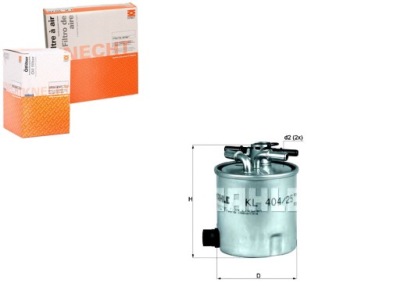 Knecht фильтр топлива kl 404/25 фото №1