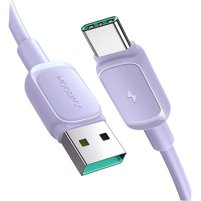 Kabel Joyroom Multi-Color Series A14 USB-A / USB-C 3A 1.2 m fioletowy