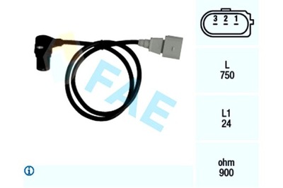 FAE SENSOR POSICIÓN DE EJE CIGÜEÑAL AUDI A4 B5 A4 B6 A4 B7 A6 C5 A8  