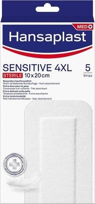 Hansaplast Sensitive sterylne opatrunki 10 x 20 cm 5szt