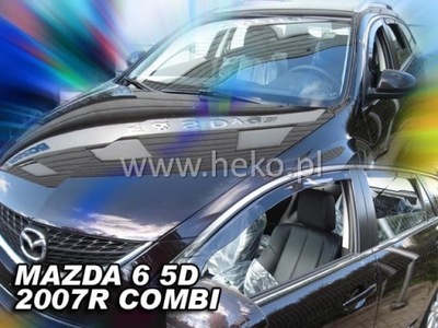 MAZDA 6 II 2007-2013R GH УНИВЕРСАЛ ВЕТРОВИКИ ДВЕРЬ HEKO фото