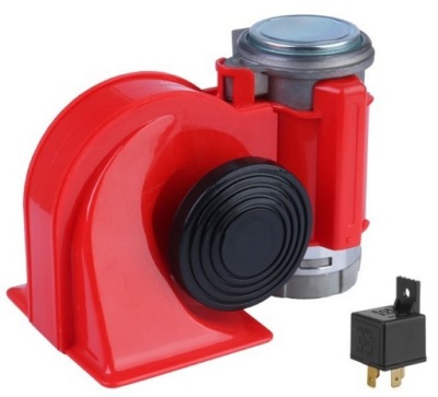 Клаксон dwutonowy сигнал звуковой 24v tir 139db фото №1