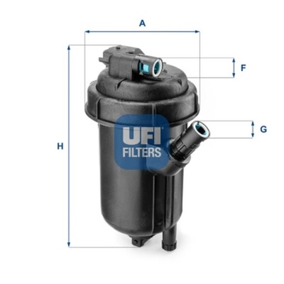 FILTRO COMBUSTIBLES UFI 55.125.00  