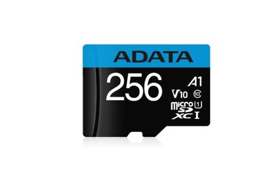 Karta pamięci Adata microSD 256GB 100MB/s AUSDX256GUICL10A1-RA1
