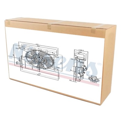 Nissens 85939 вентилятор, охолодження двигуна фото №1