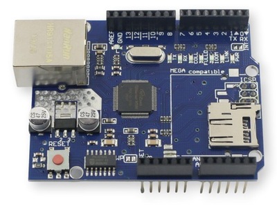 Ethernet Shield W5100 R3 z gniazdem microSD do Arduino UNO/Mega