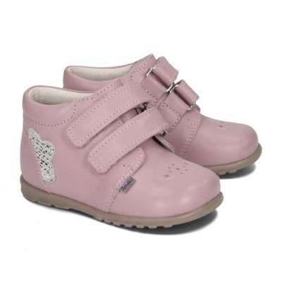 Profilaktyczne buty trzewiki dziewczęce Ameko A5 KL pudrowy róż r. 25