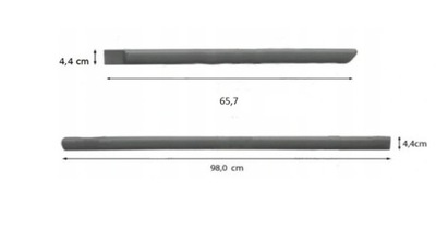 Правая молдинг дверь задняя левая toyota auris e18 , 07.15- фото №1