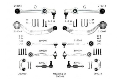 КОМПЛЕКТ РЫЧАГОВ VW PASSAT 00-05 A.B.S.