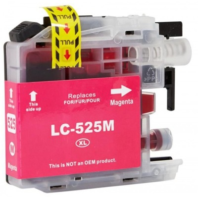 Tusz LC525 / LC-525 / LC 525 - M do Brother czerwony (magenta)