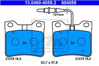 ATE ZAPATAS DE FRENADO PARTE TRASERA PEUGEOT 406 95-04 CZUJ PEUGEOT 406 95-  