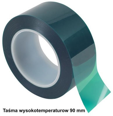 Taśma Wysokotemperaturowa Poliestrowa 90 mm/66 mb