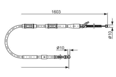 BOSCH 1 987 477 409 CIĘGŁO, ГАЛЬМО СТОЯНКОВИЙ