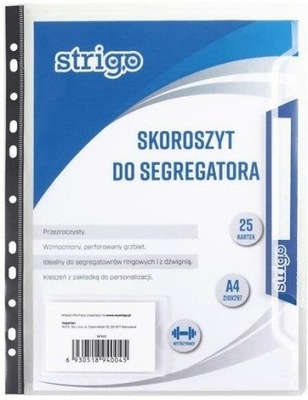 Skoroszyt PP do segregatora A4 STRIGO