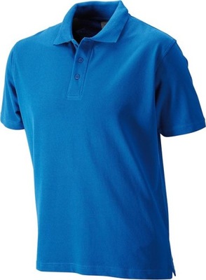 Koszulka polo męska bawełniana XXL niebieska